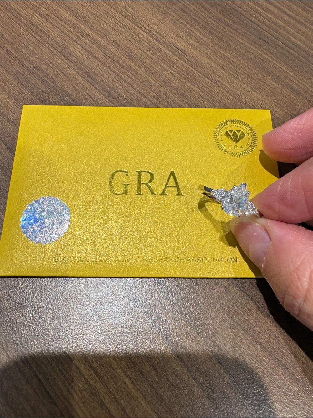 Certified Moissanite Engagement Ring!